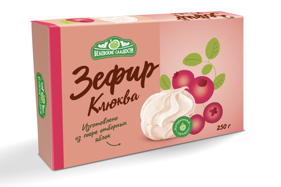  Зефир белевский "Клюква" 250г в Реже