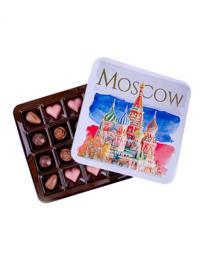№1 TM LORD Конфеты шоколадны MOSCOW(металлическая коробка)195г) в Реже