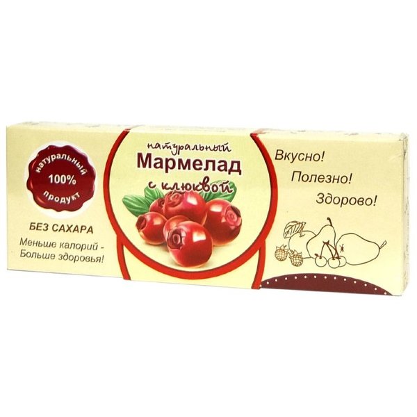 №2 Мармелад натуральный "Клюква" 140г в Реже