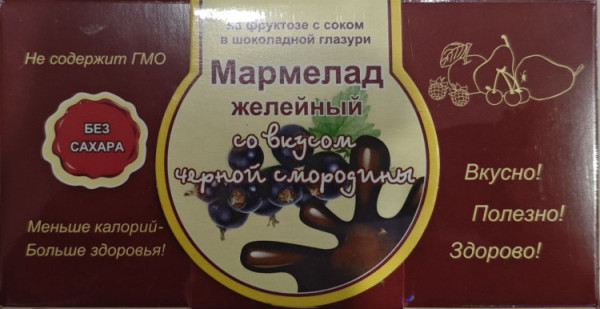 №2 Мармелад в шоколаде "Чёрная смородина" 120г в Реже