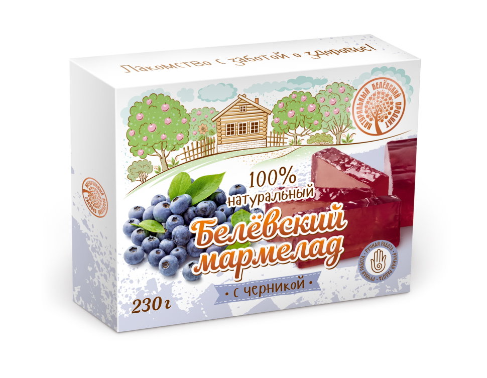  Мармелад белевский "Черника" 230г в Реже
