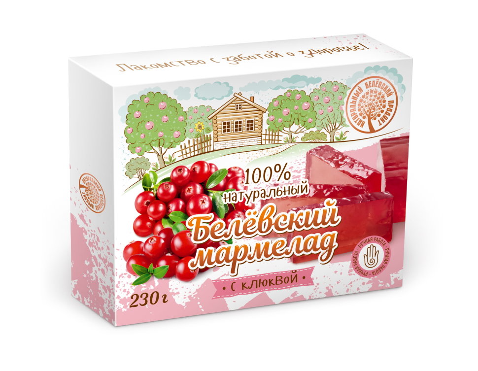  Мармелад белевский "Клюква" 230г в Реже