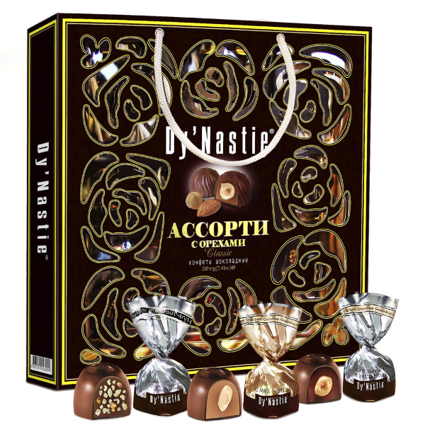 №3 Династия Сумка Конфеты "Классик", 210г      в Реже